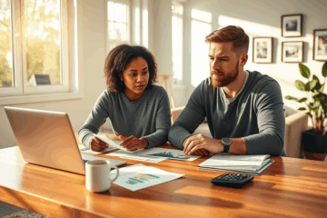 A homeowner reviewing mortgage options to reduce payments.
