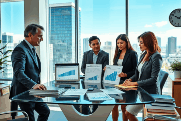 A happy couple receiving their mortgage credit approval swiftly