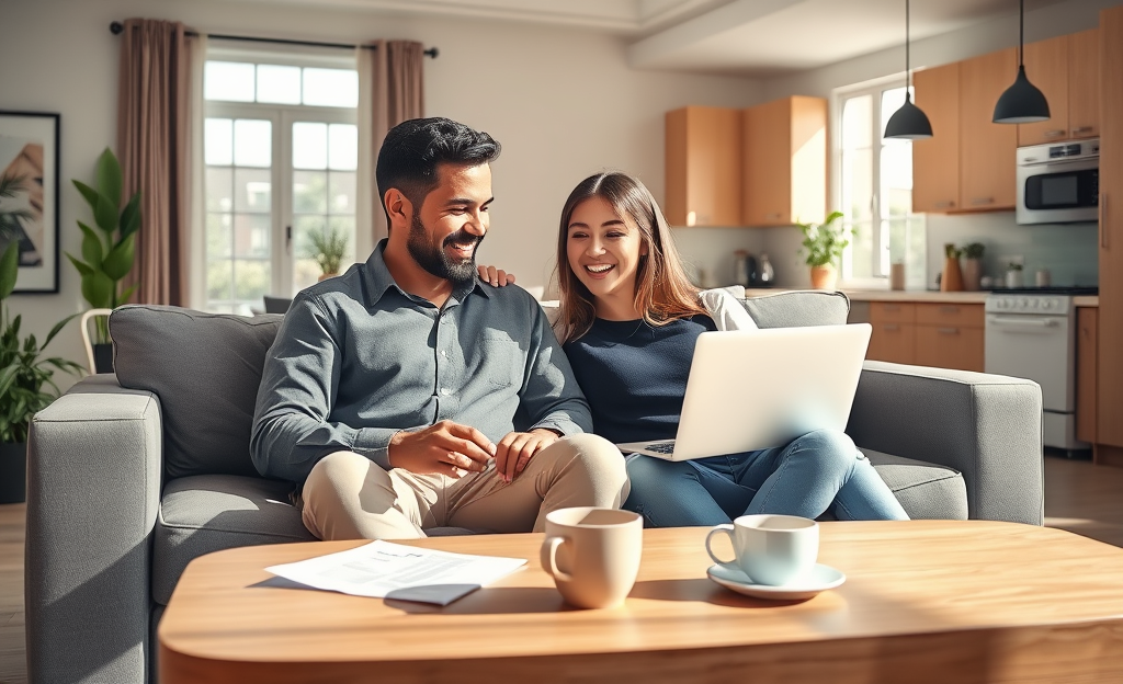 Image depicting easy credit options for apartment purchases.