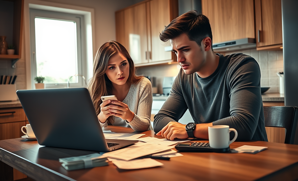 A person reviewing financial documents for an Avant Personal Loan