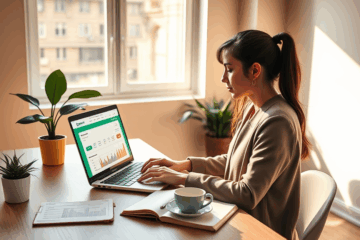 Person applying for an Upstart personal loan to manage urgent financial needs.