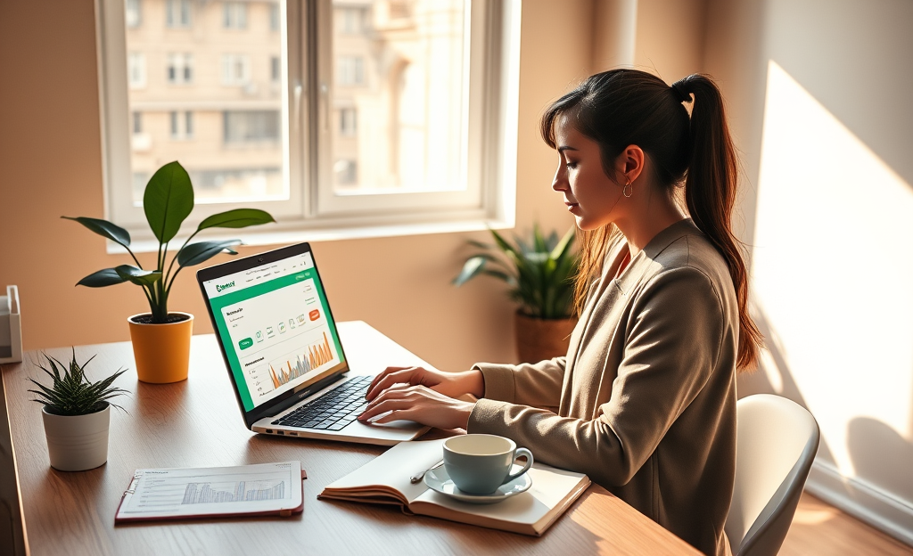 Person applying for an Upstart personal loan to manage urgent financial needs.