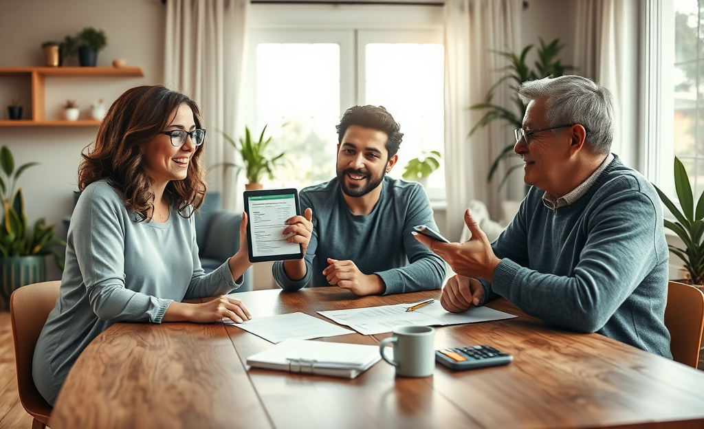 A person reviewing financial documents, considering Earnest Personal Loans for urgent expenses.