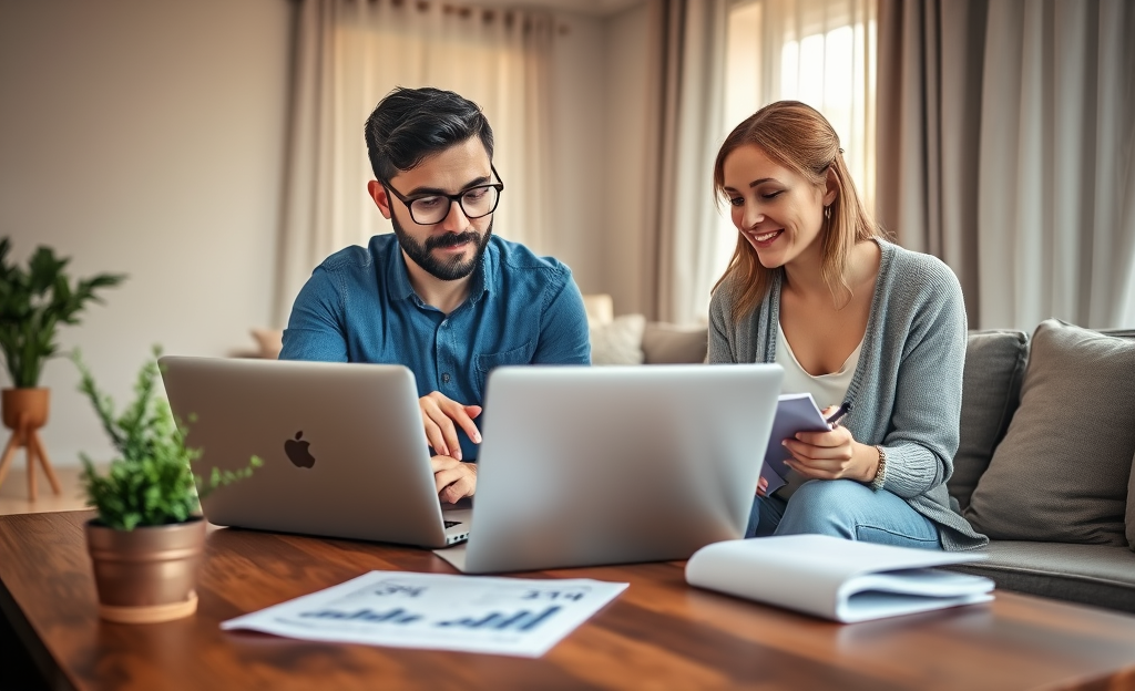 A graphic depicting low interest personal loans and financial planning.