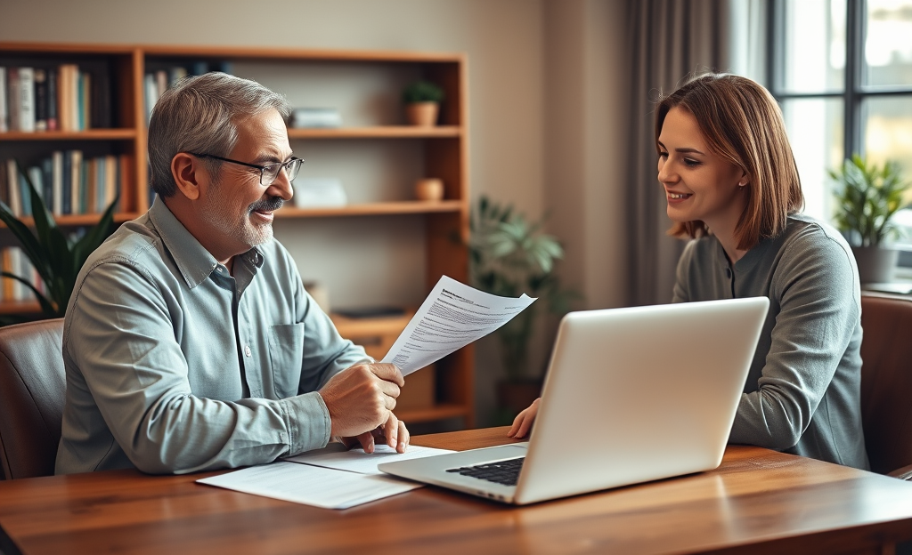 A person reviewing loan options for bad credit
