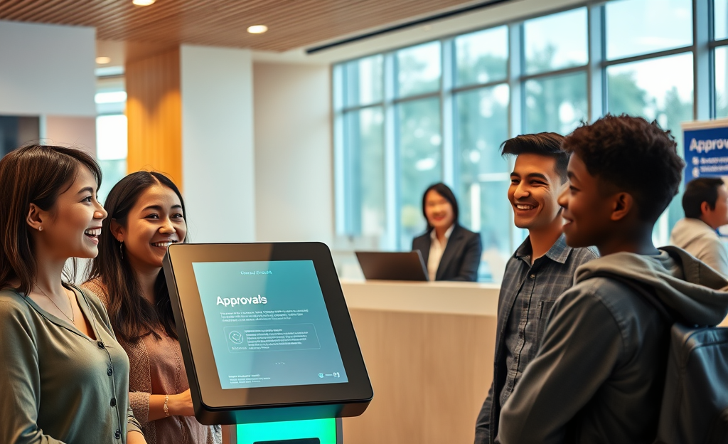 A representation of instant credit approval process