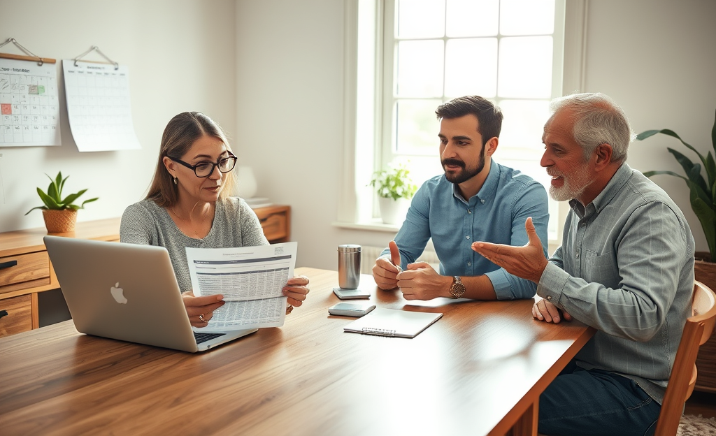 A person managing their finances easily and simply.