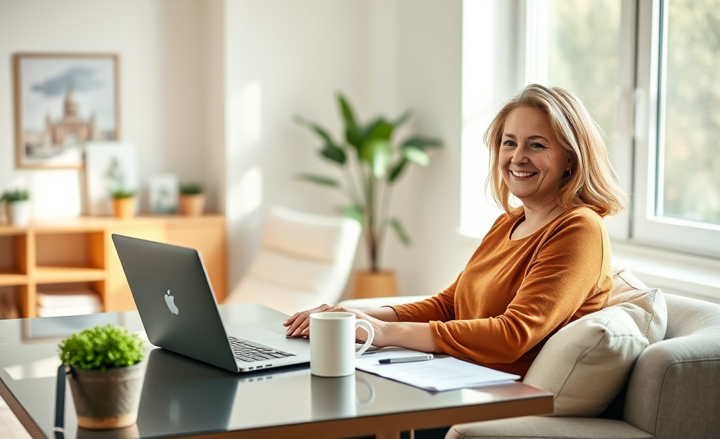 A person applying for a quick and safe personal loan online.