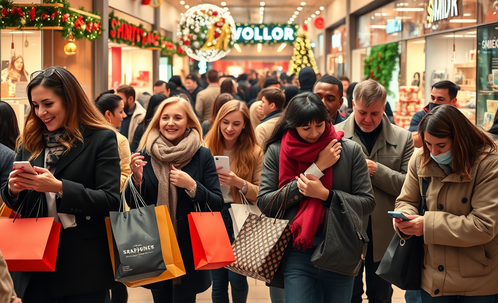 A visual representation of consumer spending trends, showing the contrast between high spenders and those pulling back.