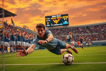 WVU Tech vs Grand View in NAIA Championship final with standout goalkeeper performance.