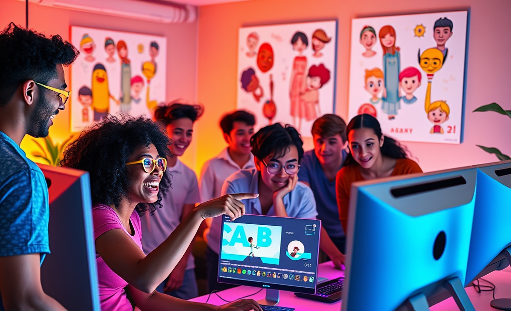 A representation of the Sora video generator showcasing iconic Disney characters in personalized short videos.