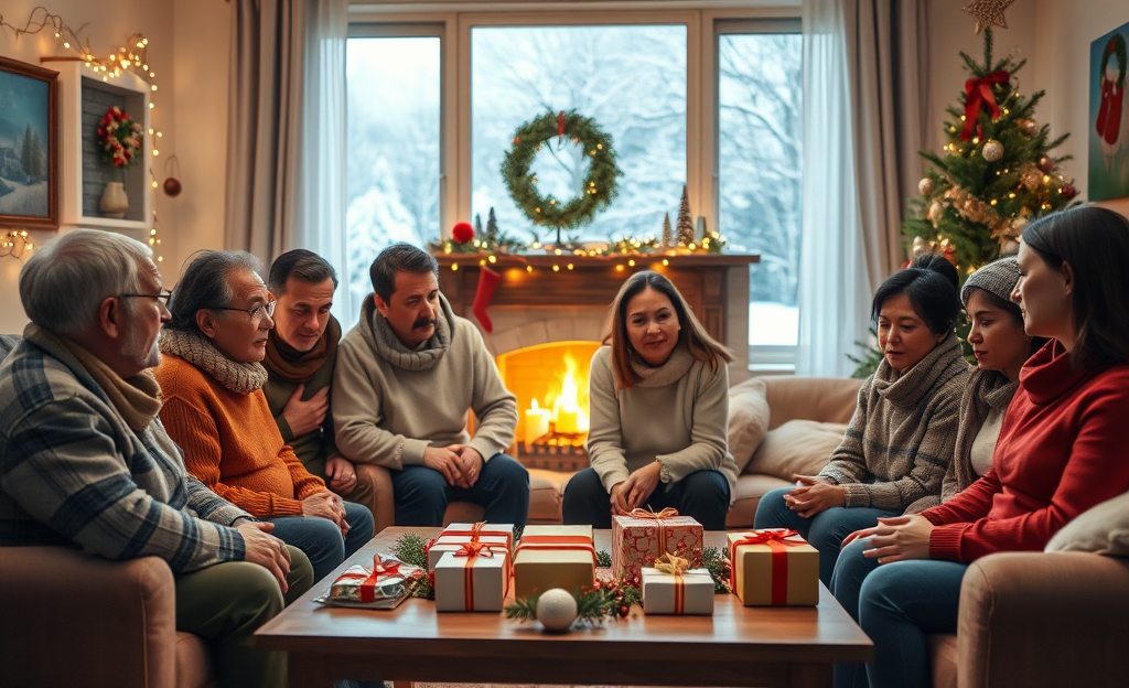 Survey results showing the trend of reduced Christmas spending among adults due to economic conditions.