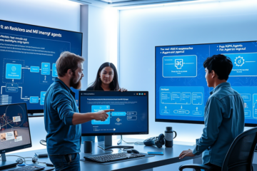 Illustration of API interactions in AI development showcasing multi-turn workflows and agent capabilities.