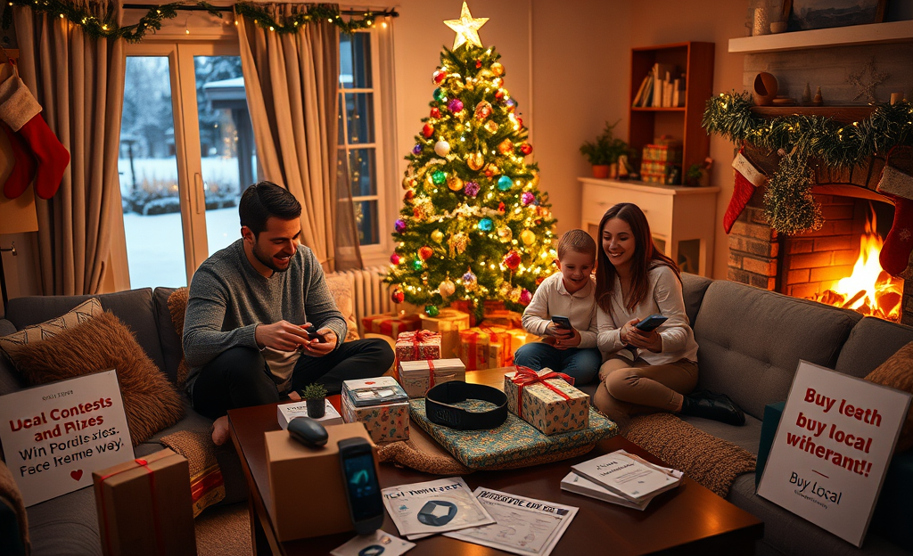 A collection of popular gadgets for Christmas, showcasing tech innovations and the importance of supporting local businesses during the holiday season.
