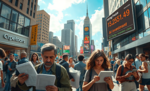 Illustration of a jobless boom highlighting economic growth without job creation