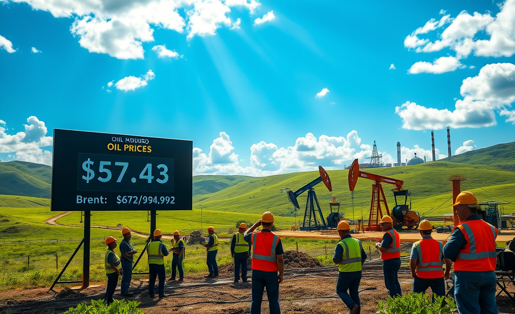Graph showing rising oil prices in response to geopolitical changes in Venezuela.