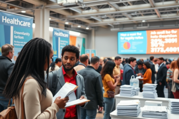 A visual representation of the labor market's challenges, highlighting job competition and unemployment rates among various demographics.