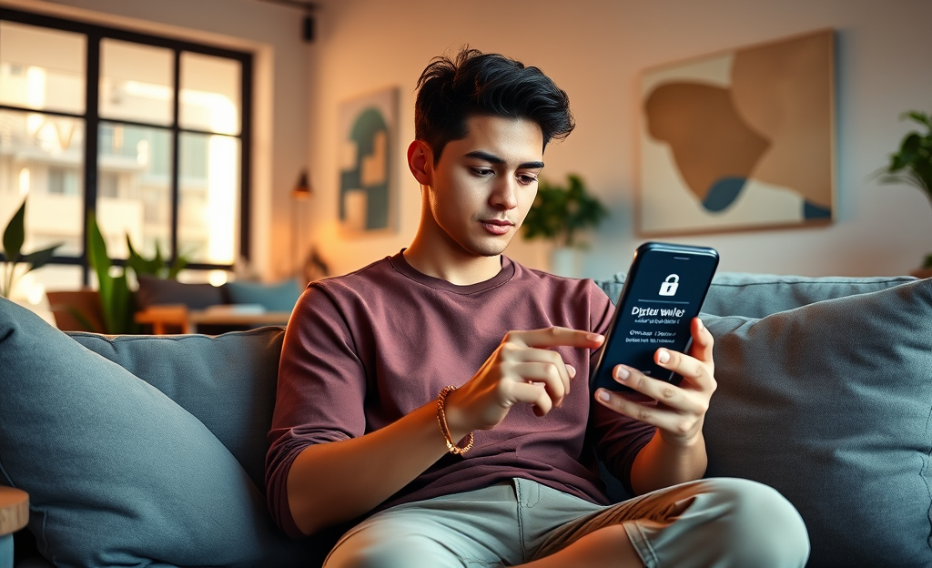 A visual representation of accessing digital credit securely through mobile devices and digital wallets.