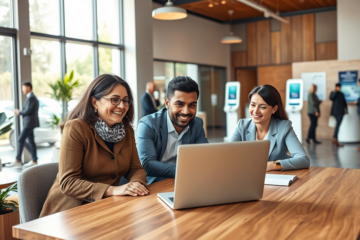 A person exploring personal financing options at Fifth Third Bank, showcasing loans and financial planning resources.
