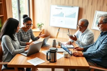 Illustration of AmOne credit search process showing soft and hard inquiries.