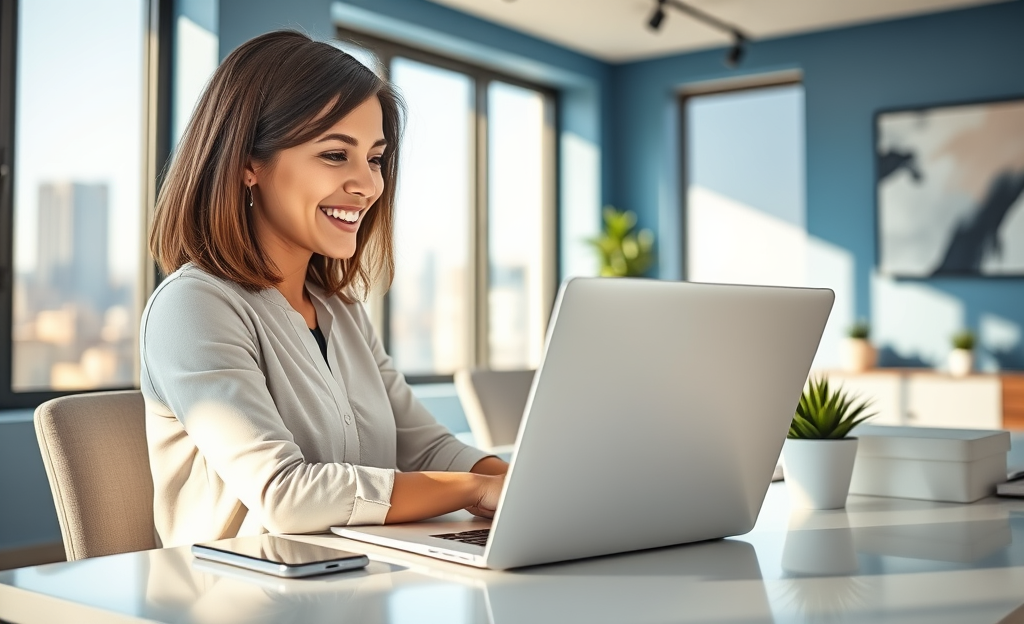 A person receiving fast credit approval on their smartphone.