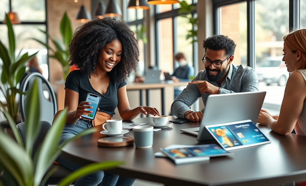 An overview of digital credit offers including various card options available for consumers.