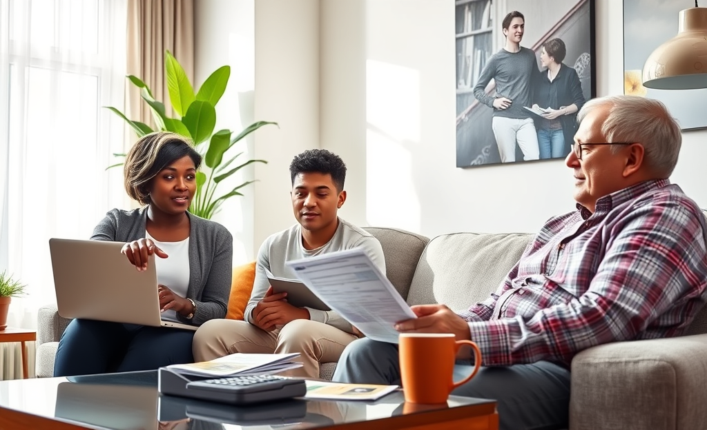 A person reviewing their credit report while planning financial goals.