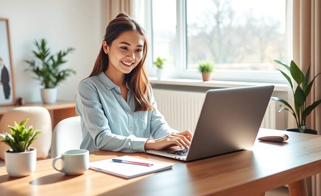 A person applying for a digital loan online with ease and simplicity.