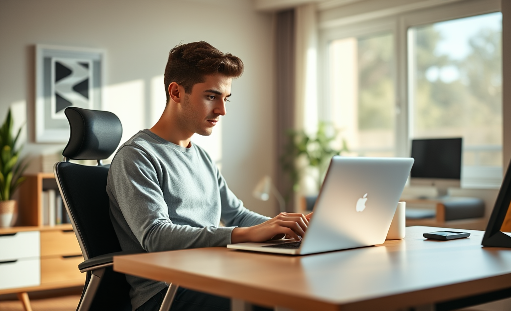 A person applying for a digital loan online with ease, showcasing the simplicity of the application process.