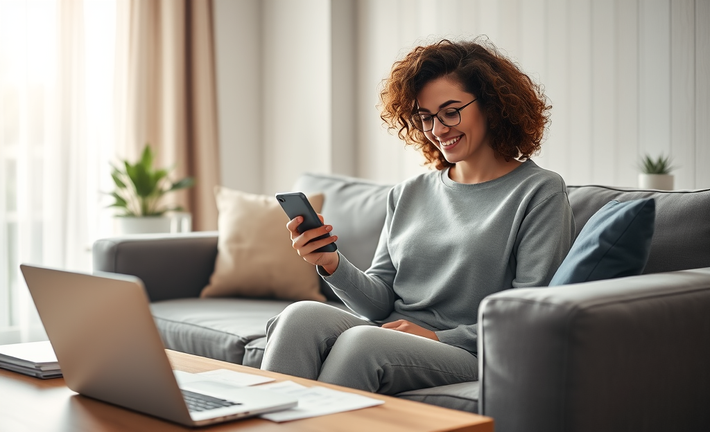 A person using a smartphone to apply for a digital loan for unexpected expenses.