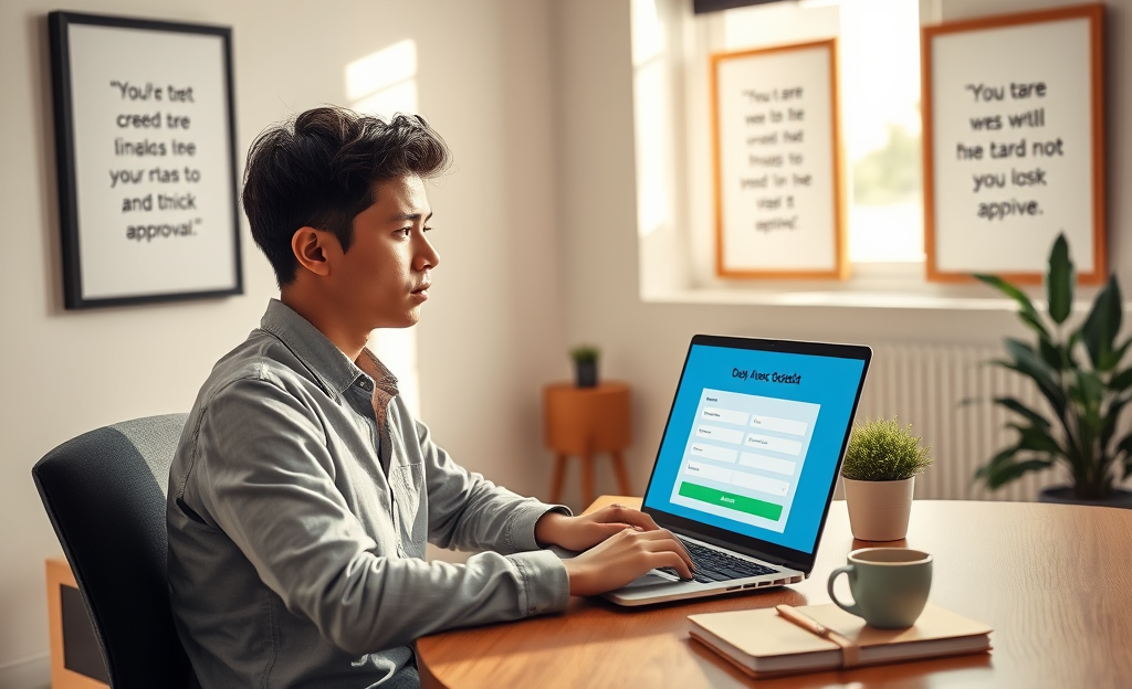 Featured image showcasing online credit application process