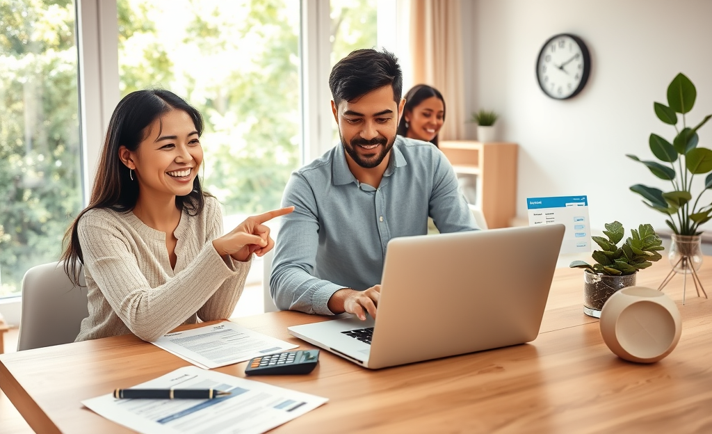 Person applying for personal credit online with ease.